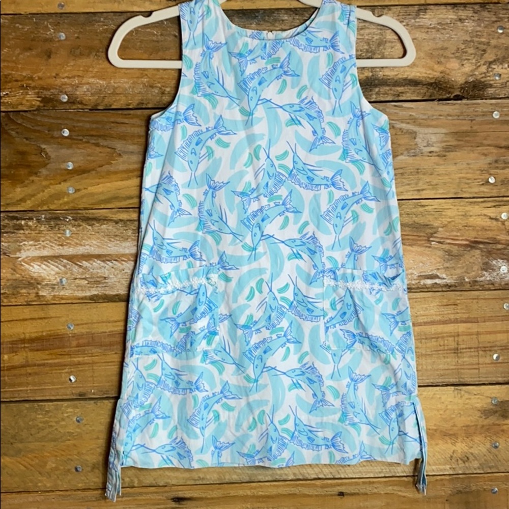 Lilly Pulitzer Dress Swordfish “Splash” Print